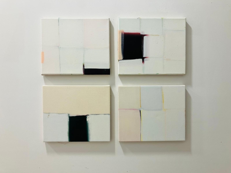 Connie Blüm faded colors, Öl auf Leinwand 25,5 x 30,5 x 2 cm, 2019