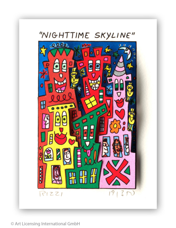james rizzi - nighttime skyline