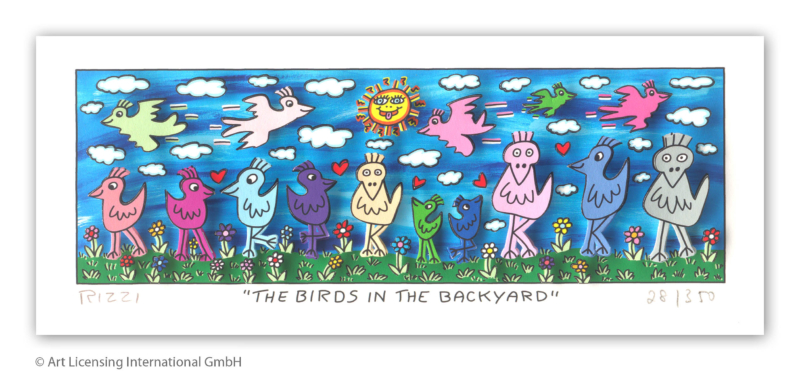 james rizzi - the birds in the backyard